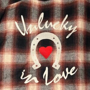 All Saints Plaid Shirt in Black and Brown SIZE LARGE